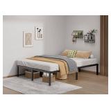 Metal Bed Frame Queen Size - 14 Inch Heavy-Duty Queen Platform Bed Frame No Box Spring Needed, Easy Assembly, Noise-Free, Sturdy Mattress Foundation, Underbed Storage Space