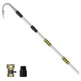 Gutter Cleaning Tools, 16FT Reach Telescopic Gutter Cleaning Tools from Ground, Rain Cleaners Tool with Heavy Duty Gutter Wand