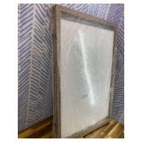 HBCY Creations 24x36 Rustic Brown Jersey Display Case - Solid Wood with Acrylic Window - Anti-Theft Lock with 2 Keys - for All Types of Jerseys