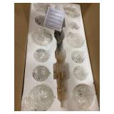 Retails for $190! TOCHIC 12-Light Black and Gold Rectangle Chandelier, Modern Bubble Farmhouse Ceiling Light with Clear Glass for Dining Room, 35 Inch Large Lighting Fixture for Kitchen Island, Bedroo