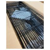 Elevon 5-Shelf Adjustable, Heavy Duty Storage Shelving Unit (350 lbs Loading Capacity per Shelf), Steel Organizer Wire Rack, Black (35.4" L x 13.8" W x 69.3" H)