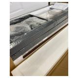 GiftGo Overbed Table with Wheels Portable Rolling Queen Size Mobile Bed Desk with Adjustable Tilt Stand Standing Laptop Cart with Outlets & USB Ports (Rustic Brown, 71 inches)