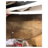 YITAHOME Round Coffee Table, Rustic Wood Coffee Tables for Living Room, Farmhouse Circle Coffee Table with 2-Tier Storage, Center Table with Sturdy Metal Legs Storage Shelf, Grey Wash