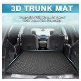 Mixsuper Cargo Liner for 2021-2025 2026 Chevrolet Tahoe/GMC Yukon, Behind The 2nd Row Seats, All Weather Cargo Mat Rear Trunk Liner Black