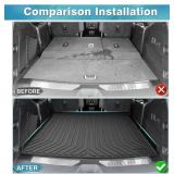 Mixsuper Cargo Liner for 2021-2025 2026 Chevrolet Tahoe/GMC Yukon, Behind The 2nd Row Seats, All Weather Cargo Mat Rear Trunk Liner Black