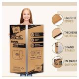 Chell 36" x 48" Large Trifold Poster Board, 2 Pack, White Corrugated Project Boards for Science Fair, School Projects, Event Displays and Business Presentations