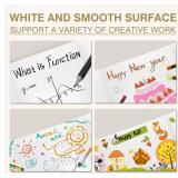 Chell 36" x 48" Large Trifold Poster Board, 2 Pack, White Corrugated Project Boards for Science Fair, School Projects, Event Displays and Business Presentations