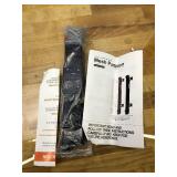 96 Inch Wide Reinforced Retractable Baby Gate with Support Rods, Extra Long Dog Gate Retractable Gate Outdoor Gates for Decks, Prevent Crawling Under Extra Long Baby Gates for Large Openings, Black