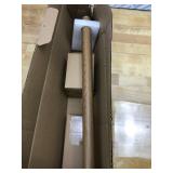 Adjustable 36-72 Inch Faux Wood Curtain Rods, 1 Inch Diameter with Wood Grain Round Finials, Fits 24-68 Inches Small to Medium Windows, Heavy Duty Decorative Window Drapery Rod