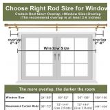 Double Curtain Rods 72-144 Inches for Windows, 1 Inch Diameter Adjustable Heavy Duty Drapery Rod with Aluminum Alloy Brackets and Finials, Modern Stylish Dual Curtains Rod, Brushed Nickel