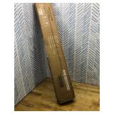 MAYOLIAH 4 Panel Folding Privacy Screen, 6.7 ft. Wide Partition Room Divider Portable Office Walls Dividers Room Separator, Grey