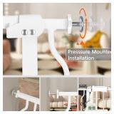 Fairy Baby Baby Gate for Doorways Stairs Hallway 34-38.5 Inch Wide, Walk Through Child Gates with Pressure Mounted Extention Kit, Indoor Safety Child Gates for Kids or Pets