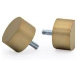 Ivilon Drapery Window Curtain Rod - End Cap Style Design 1 Inch Pole. 72 to 144 Inch Color Warm Gold