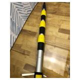 Buyplus 16FT(24FT Reach) Telescopic Gutter Cleaning Tools from The Ground, Rain Gutter Cleaners Tool with 360 Rotatable Metal Nozzle, Extension Pole, Hose Attachment, Watering Wand for Garden Hose