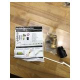 Buyplus 16FT(24FT Reach) Telescopic Gutter Cleaning Tools from The Ground, Rain Gutter Cleaners Tool with 360 Rotatable Metal Nozzle, Extension Pole, Hose Attachment, Watering Wand for Garden Hose