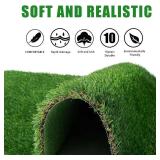 THREE ORANGES Artificial Dog Grass Pads,Reusable Dog Training Mat Green Turf Rug with Drainage Holes for Outdoor Indoor, Porch, Patio, Balcony (71 * 47 * 1.35inch)