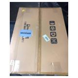 iRahmen 24x36 Poster Frame Set of 2 with Plexiglass, Wooden Rustic Brown Frames Display 20x30 Picture with Mat or 24 x 36 Without Mat, Wall Gallery Mounting Horizontal and Vertical