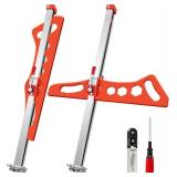 Saker Drywall Cutting Tool Foldable: Drywall Cutter for Wall,Build,Decoration - Gypsum Board Cutting with 19 Wheels (Orange)