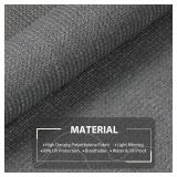 SEEYE Outdoor Sunshade Roller Shades 60" W x 72" H, Cordless Roll Up Shade Blinds Privacy Screen with 90% UV Protection, Exterior Patio Shade Cloth for Porch Pergola Balcony Windows, Dark Grey