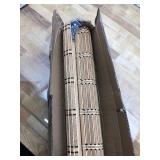 LazBlinds No Tools No Drill Bamboo Roller Shades, Cordless Bamboo Blinds, Light Filtering Bamboo Roll Up Blinds for Windows, Wood Window Blinds - Actual Blinds Size: 38 1/5