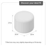 Anji Mountain 100% Handmade & Handcrafted Comfortable Home D cor Pouf Ottoman Footrest for Living Room, Bedroom, Nursery, Kidsroom, Patio Furniture - (22" x 22" x 17" - Mustard)