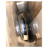 Retails for $101! 3 Pieces Clear Cylinder Stands for Party, Cilindros Para Fiestas Redondos Blancos, Acrylic Cylinder Pedestal Stand with Gold Cover Sets for Party Wedding Birthday Baby Shower Event D