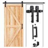 6 FT Heavy Duty Sliding Barn Door Hardware Whole Kit
