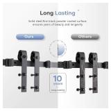 6 FT Heavy Duty Sliding Barn Door Hardware Whole Kit