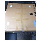 Retails for $154! Glass Coffee Table Modern Round Coffee Table, 31.5" Small Minimalist Center Table for Living Room, Unique Circle Accent Coffee Table, Rustic Simple Tea Table