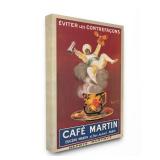 Retails for $140! Stupell Industries Cafe Martin Vintage Poster Design by Marcello Dudovich Canvas Wall Art 48 in. X 36 in., Multi-Color