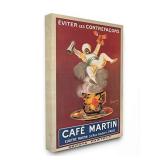 Retails for $140! Stupell Industries Cafe Martin Vintage Poster Design by Marcello Dudovich Canvas Wall Art 48 in. X 36 in., Multi-Color