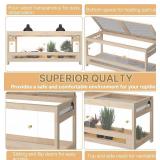 Retails for $166! 80 Gallon 4x2x2 Reptile Enclosure Large Acrylic & Wood Tank with Mesh Lid Spacious Habitat for Bearded Dragon, Snake or Lizard