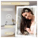 32"x 40" LED Bathroom Mirror with Front and Backlit, 3 Colors LED Vanity Mirror with Lights, Controlled Separately LED Smart Mirror for Bathroom, Anti-Fog, Stepless Dimmable, Memory(UL ETL)