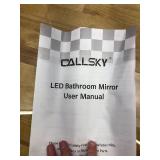 32"x 40" LED Bathroom Mirror with Front and Backlit, 3 Colors LED Vanity Mirror with Lights, Controlled Separately LED Smart Mirror for Bathroom, Anti-Fog, Stepless Dimmable, Memory(UL ETL)