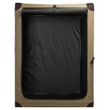 Amazon Basics Folding Soft Dog Crate with Front and Top Opening, Large, Collapsible, Durable, Foldable, Lightweight, Tan, XL 105 cm x 78 cm x 78 cm