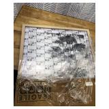 Americanflat 28x40 Poster Frame with Polished Plexiglass - Use as 24x36 Frame with Mat or Display 28x40 Photo Without Mat - Hudson Collection - Wide Picture Frames for Wall Display - Natural Oak