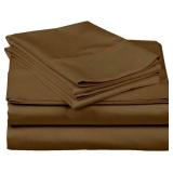 Twin XL Sheet Set-4 Piece Sheets-College Dorm Room Bed Sheets- Twin XL Sheet Set-College Dorm Size- Deep Bed Sheets Pockets - Twin Extra Long Sheets for Twin XL Mattress - 15"Drop-Taupe Solid)