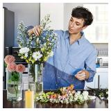 8 Pack Cylinder Vases- for Centerpieces, 6,8,10 Inch Clear Glass Cylinder Candle Holder- for Wedding Centerpirces Decoration Tall Clear Flower Vases, Hurricane Candle Holder for Party Home Decor