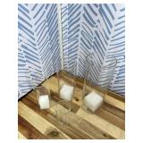 8 Pack Cylinder Vases- for Centerpieces, 6,8,10 Inch Clear Glass Cylinder Candle Holder- for Wedding Centerpirces Decoration Tall Clear Flower Vases, Hurricane Candle Holder for Party Home Decor