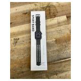 Kethink Sport Band for Apple Watch 44mm 42mm, Man Breathable Strap Soft Silicone Band Replacement for iWatch Series SE/6 5/4/3/2/1 (BLACK, 42/44 mm)