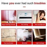 Door Draft Stopper, 39 Length Cuttable Weather Stripping Door Seal, Strong Adhesive Door Sweep for Exterior and Interior Doors (2, Black)