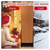 Door Draft Stopper, 39 Length Cuttable Weather Stripping Door Seal, Strong Adhesive Door Sweep for Exterior and Interior Doors (2, Black)