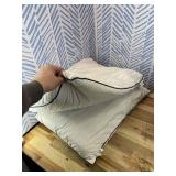 BPC Goose Feather Down Pillows King Size, with 100% Organic Cotton Cover - Luxury 3-Chamber Design for Medium Firm Support & Cloud-Like Comfort, Set of 2 Bed Pillows for Sleeping, 20x36 Inches