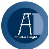 COSCO 2-Step Kitchen Stepper Adult Folding Step Stool, Kids Folding (Steel/Resin)