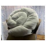 Decroom 3 Inch Memory Foam Mattress Topper Queen Size for Back Pain Relief, Thicked Down Alternative-Lined Mattress Pad Filled with Breathable & Soft Memory Foam Pillow Top, 80x60x3 Inch