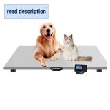 Retails for $200! 1100 Pounds X 0.2 Pounds Digital Livestock Scale, Large Veterinary Pet Scale, Stainless Steel Platform, Electronic Postal Shipping Scale for Servi