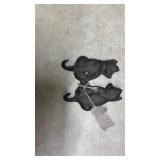 Cast Iron Black Cat Wall Hooks - Pair