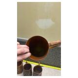 Hand Carved Wooden Tropical Scene Mugs Set