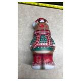 Holiday Reindeer Cookie Tin Container