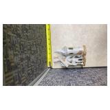 Ceramic Halloween Haunted House Tea light holder with Skeleton